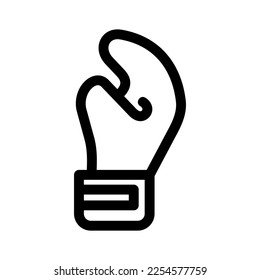 icono de guantes de boxeo o logotipo símbolo de signo aislado ilustración vectorial - iconos vectoriales de estilo negro de alta calidad