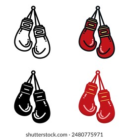 Boxing Gloves icon represents padded gloves used by boxers to protect their hands and deliver punches.