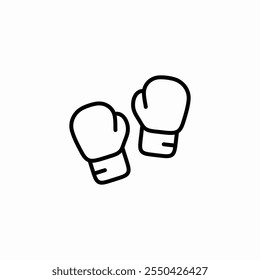 Guantes de boxeo icono signo Vector