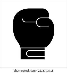 boxing gloves icon, sport on white background