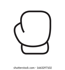 Boxing gloves icon in trendy outline style design. Vector graphic illustration. Suitable for website design, logo, app, and ui. Editable vector stroke. EPS 10.