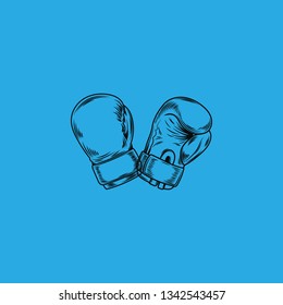 boxing gloves icon vector