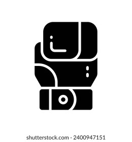 boxing gloves icon. vector glyph icon for your website, mobile, presentation, and logo design.