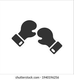 Boxing gloves icon, Vector graphics