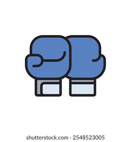 Boxing Gloves Icon Vector Illustration