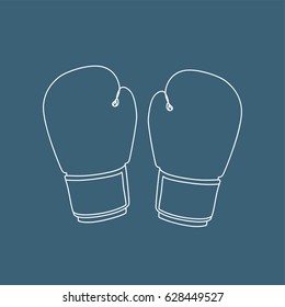 Boxing gloves icon, vector illustration design. Sport objects collection.