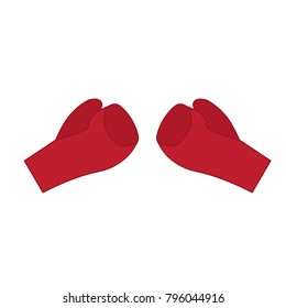 boxing gloves icon- vector illustration