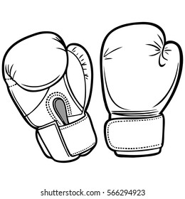 Boxing Gloves Illustration