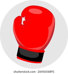 Boxing gloves illustration clipart icon vector design