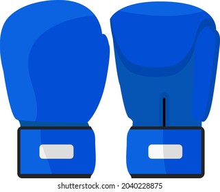 Boxhandschuhe, Illustration, Vektorgrafik auf weißem Hintergrund.