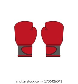 boxing gloves. illustration for web and mobile design.