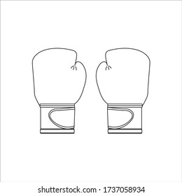 guantes de boxeo. ilustración para diseño web y móvil.
