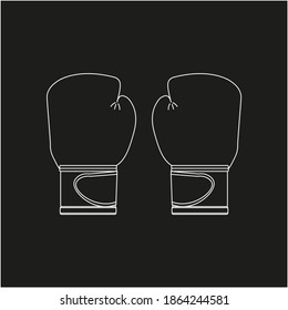 boxing gloves. illustration for web and mobile design.
