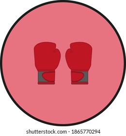 boxing gloves. illustration for web and mobile design.