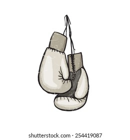 Boxing gloves isolated