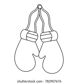 Boxing gloves isolated