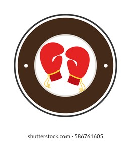 boxing gloves isolated icon