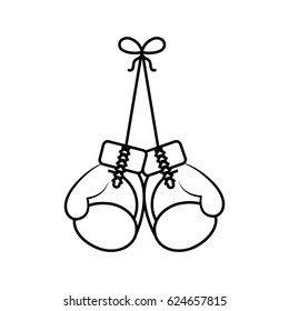 boxing gloves isolated icon