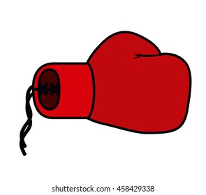 boxing gloves isolated icon design, vector illustration  graphic 