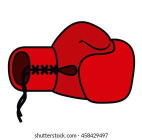 boxing gloves isolated icon design, vector illustration  graphic 