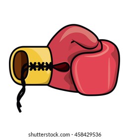 boxing gloves isolated icon design, vector illustration  graphic 