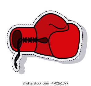 boxing gloves isolated icon vector illustration design