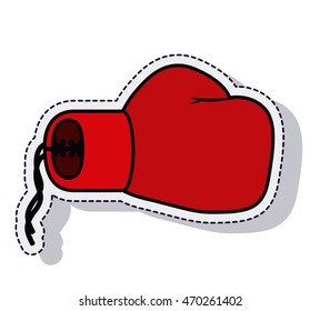 boxing gloves isolated icon vector illustration design