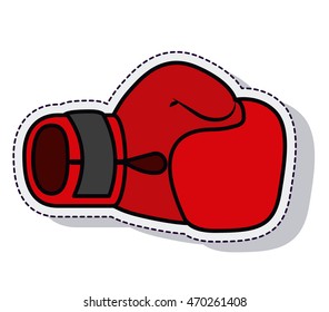boxing gloves isolated icon vector illustration design