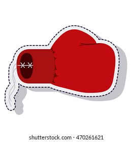 boxing gloves isolated icon vector illustration design