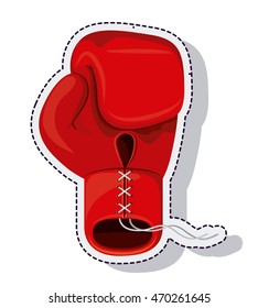 boxing gloves isolated icon vector illustration design