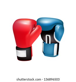 boxing gloves isolated on white