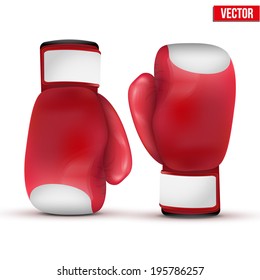 Boxing gloves isolated on white background. 