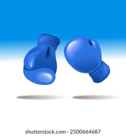Boxing gloves isolated sport symbol illustration vector