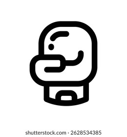 boxing gloves line icon. Clean and minimalist vector icon for websites, mobile apps, presentations, and logos. Fully scalable and customizable for any project.