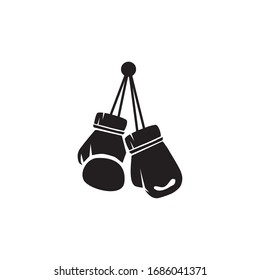 Boxing gloves logo icon design vector template