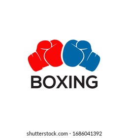 Boxing Gloves Logo Icon Design Vector Template