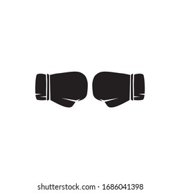 Boxing gloves logo icon design vector template