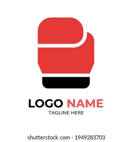 boxing gloves logo simple minimalist vector