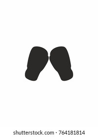 Boxing gloves on a white background