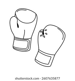 Boxing gloves resting on a flat surface after a rigorous training session