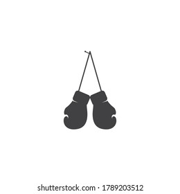 Boxing gloves sport element vector flat design