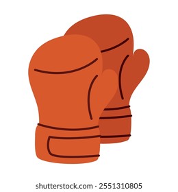 boxing gloves sport isolated icon