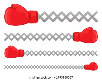 Boxing gloves vector design illustration isolated on white background