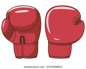 Boxing Gloves Vector Design on White Background