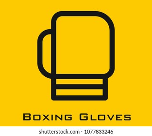 Boxing Gloves vector icon
