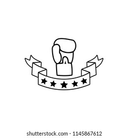 Boxing Gloves Vector Icon