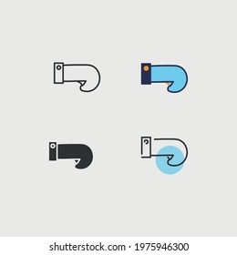boxing gloves vector icon fighting sport