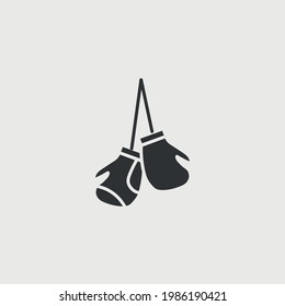 boxing gloves vector icon fighting sport