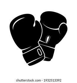 Boxing gloves, vector icon illustration