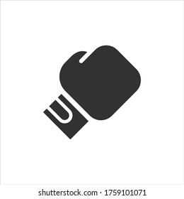 Boxing gloves vector icon on white background